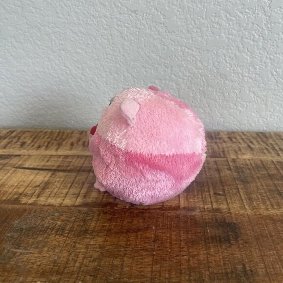 TY Beanie Ballz Rosa the Hamster Regular Size 5 inch Stuffed Ball Heart - Picture 3 of 7